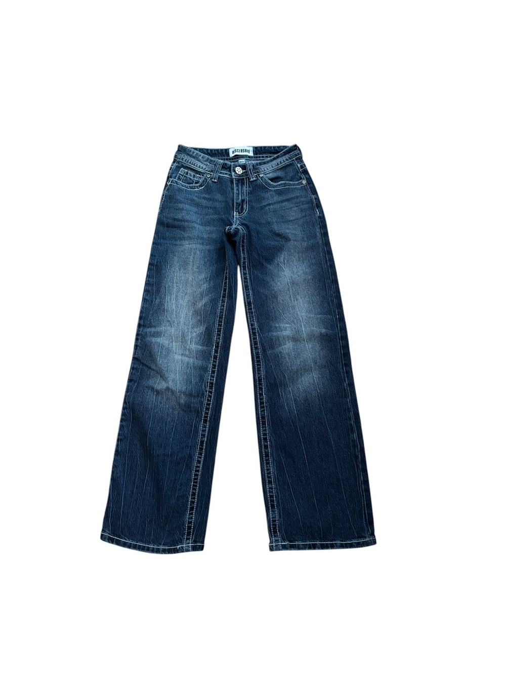 Disclosure Y2K Blue Wide Leg Jeans Size 00/23